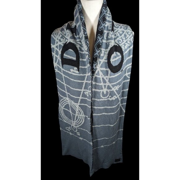 Blizzard Diablo Gothic Black And Grey Officially Licensed Reversible Scarf - Picture 4 of 16